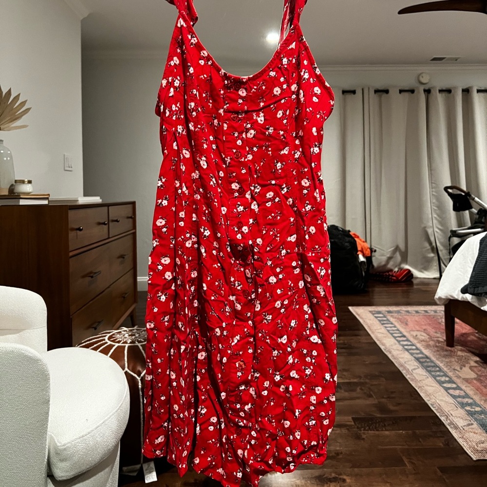 Mossimo - red floral dress